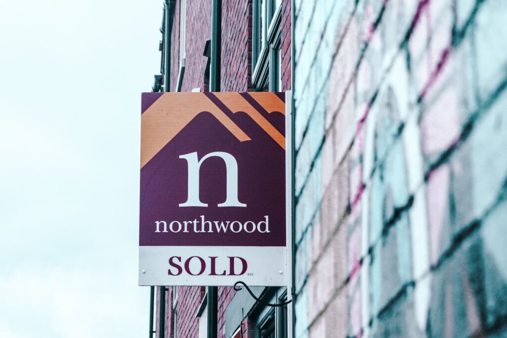 Northwood Estate Agents Sold Property Sign in Hull